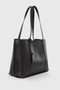 Zoozie Bags Bolsa de Hombro de Cuero PU Negro